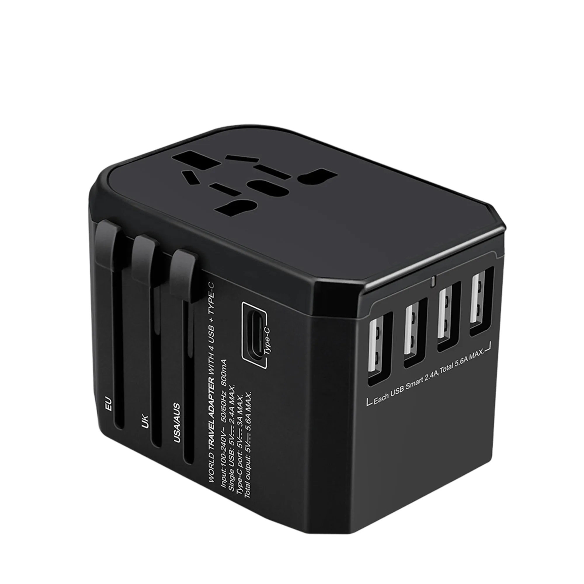5.6A Multi-Port Charger with Type-C, 4 USB, and 8 Sockets 2