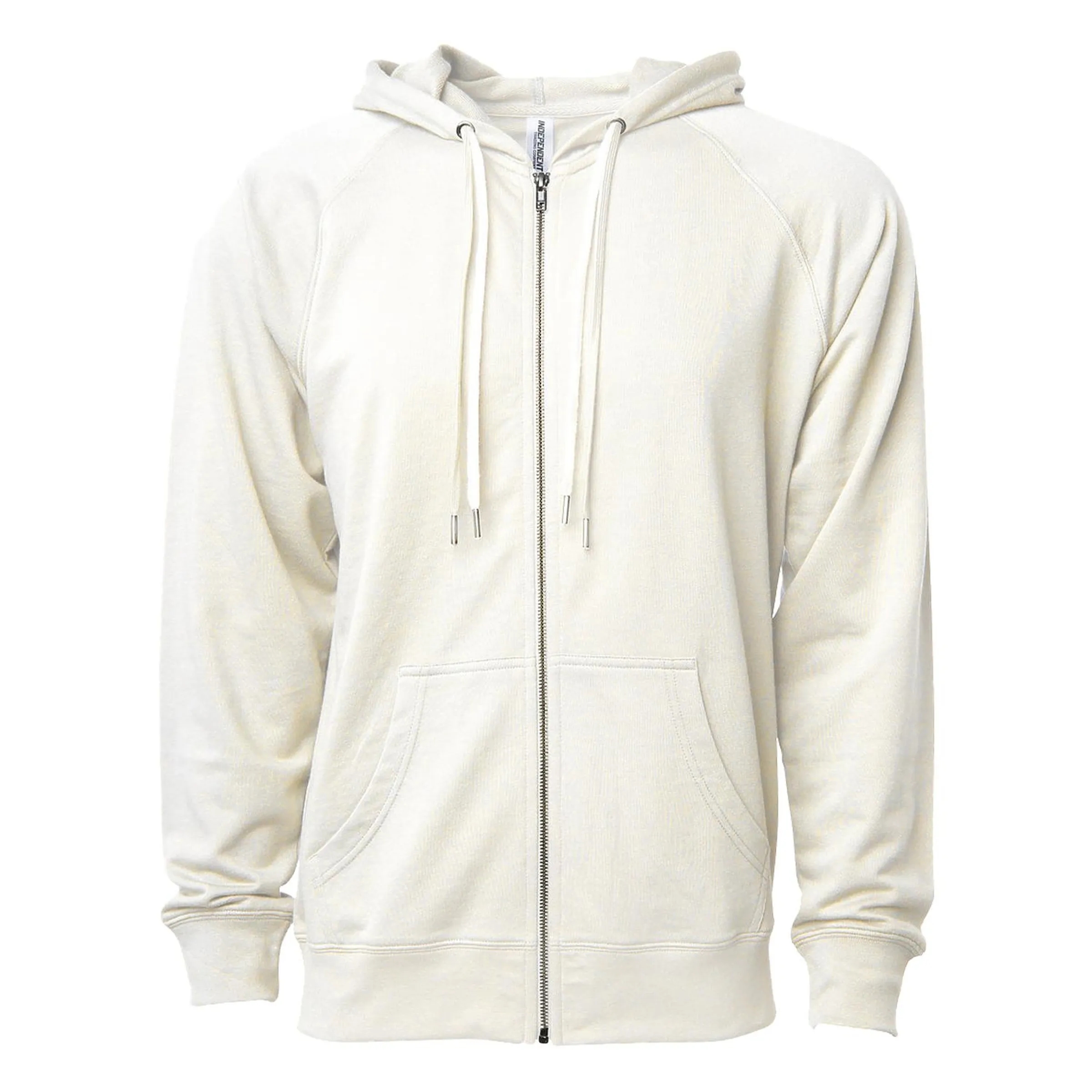 Unisex Lightweight Loopback Terry Zip Hood 21