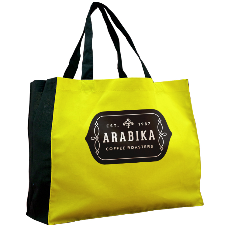 Wide Vibrant Color Cotton Tote 9