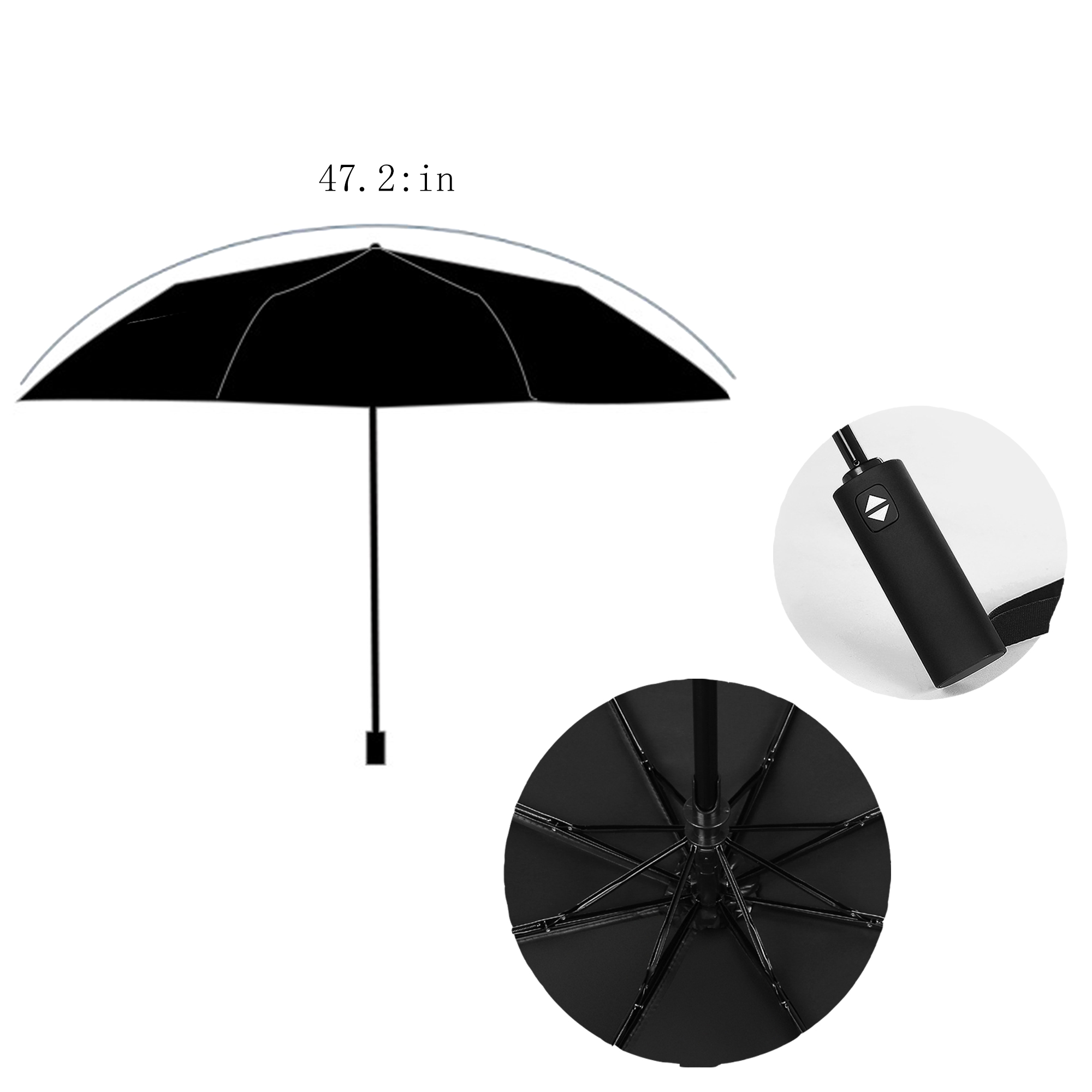 8-Rib Folding Automatic Umbrella 1