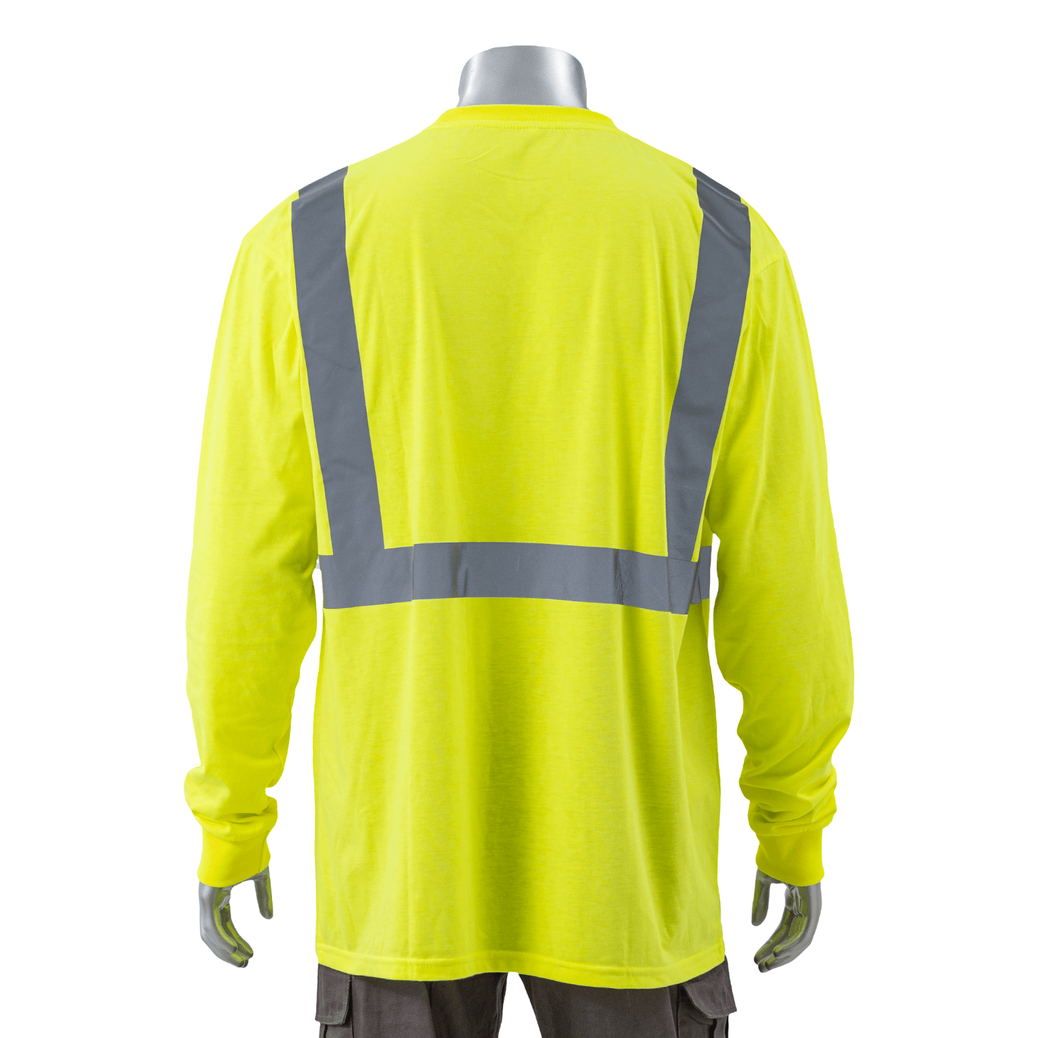 5 Oz. Poly-Cotton Class 2 Reflective Tape Safety T-Shirt 7