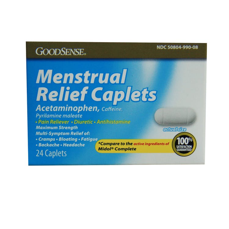 GoodSense Menstrual Relief Caplets - Max-Strength 24 Pack 1