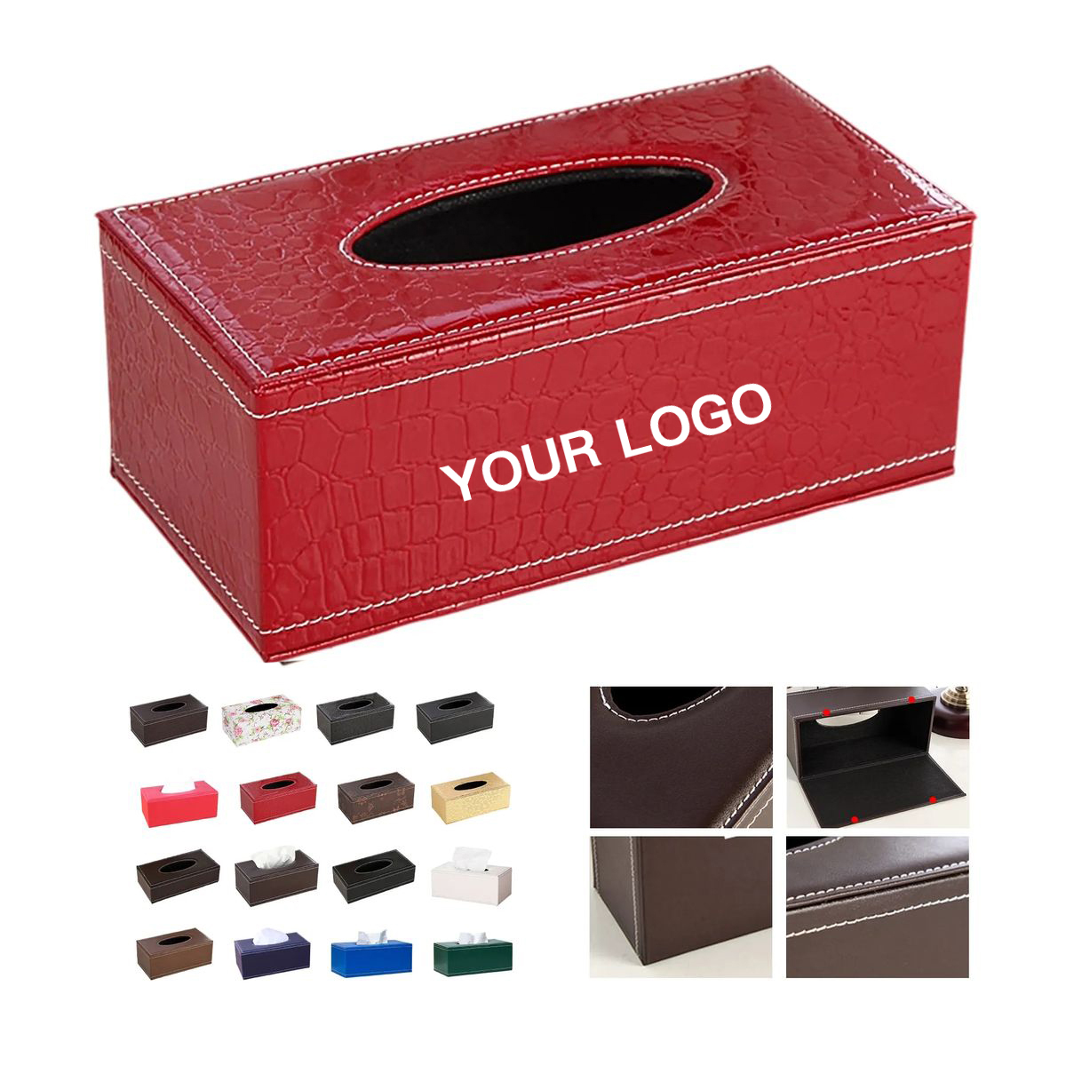 Car Tissue Box with Logo Printing 2