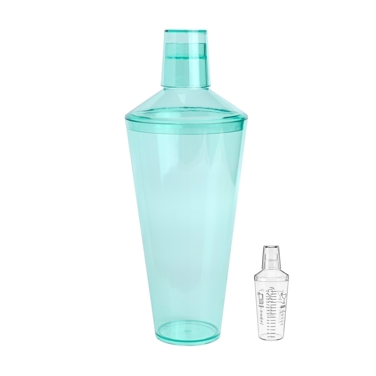 19 oz Plastic Clear Cocktail Shaker 5