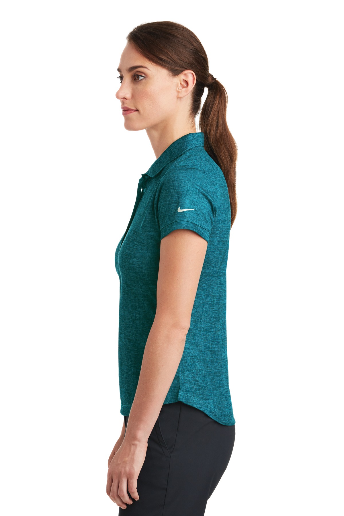 Nike Ladies Dri-FIT Crosshatch Polo 21