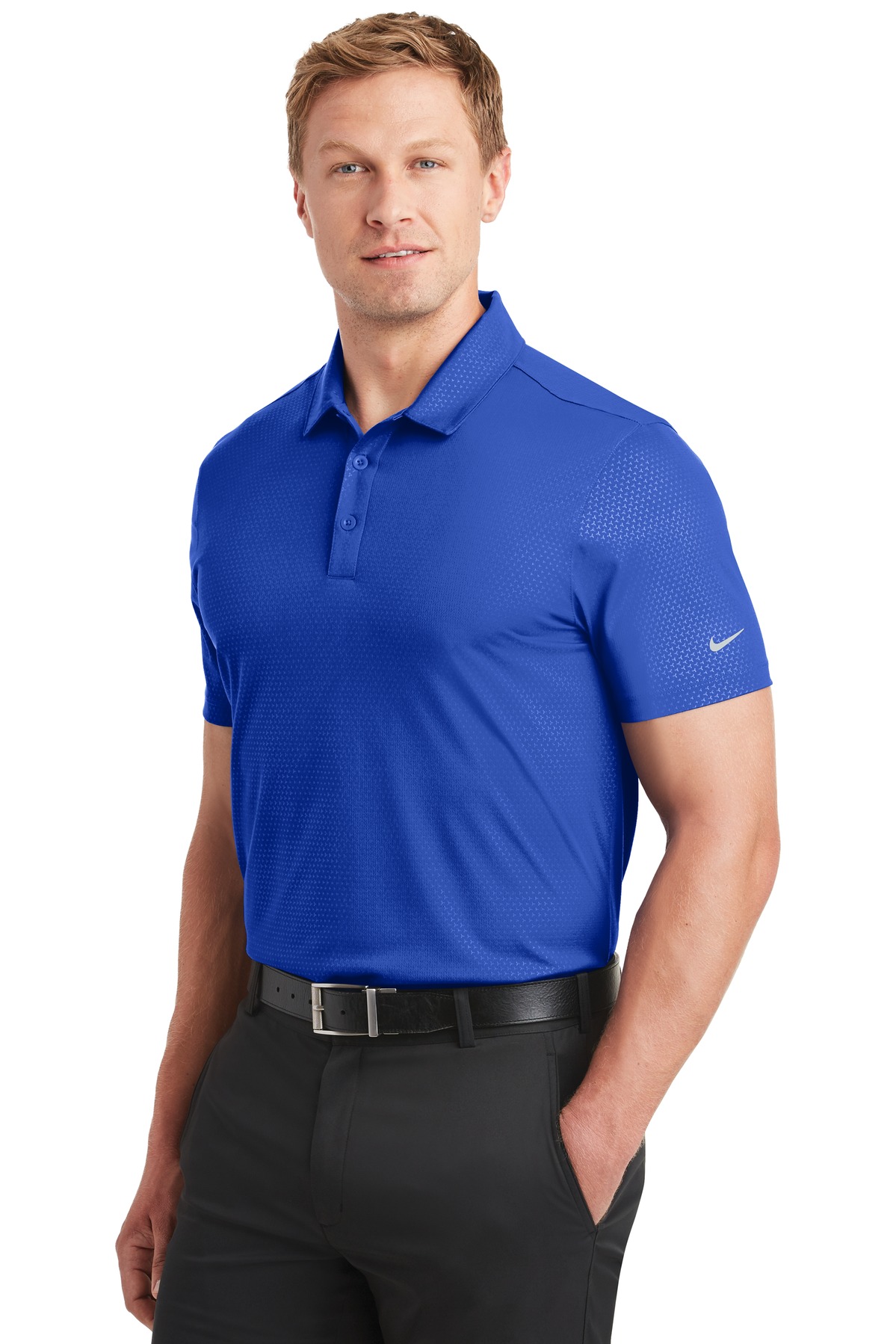 Nike Dri-FIT Embossed Tri-Blade Polo. 838964 35
