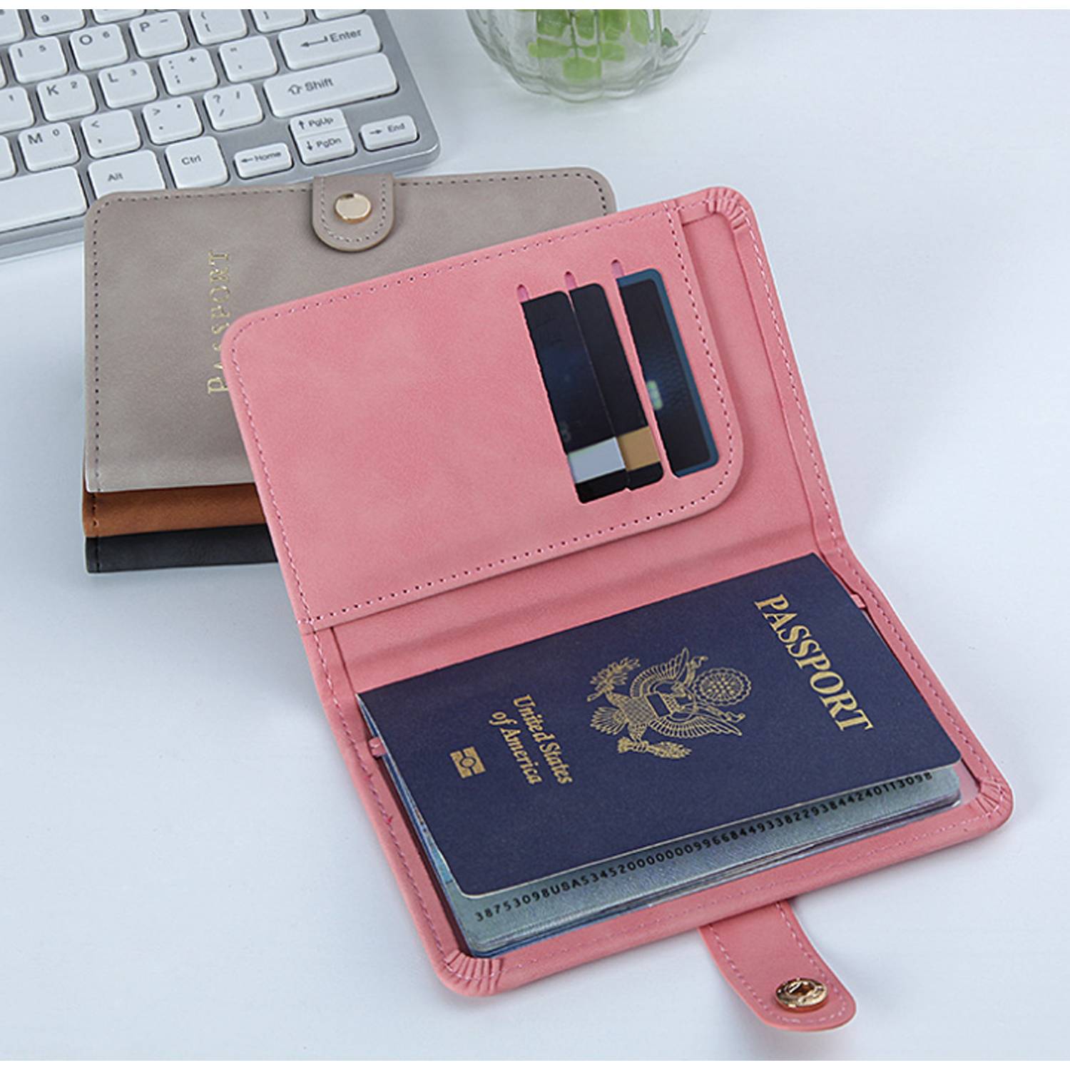 Multi-Card PU Passport Protector Holder 3