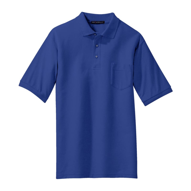 Port Authority Silk Touch Polo With Pocket. 7
