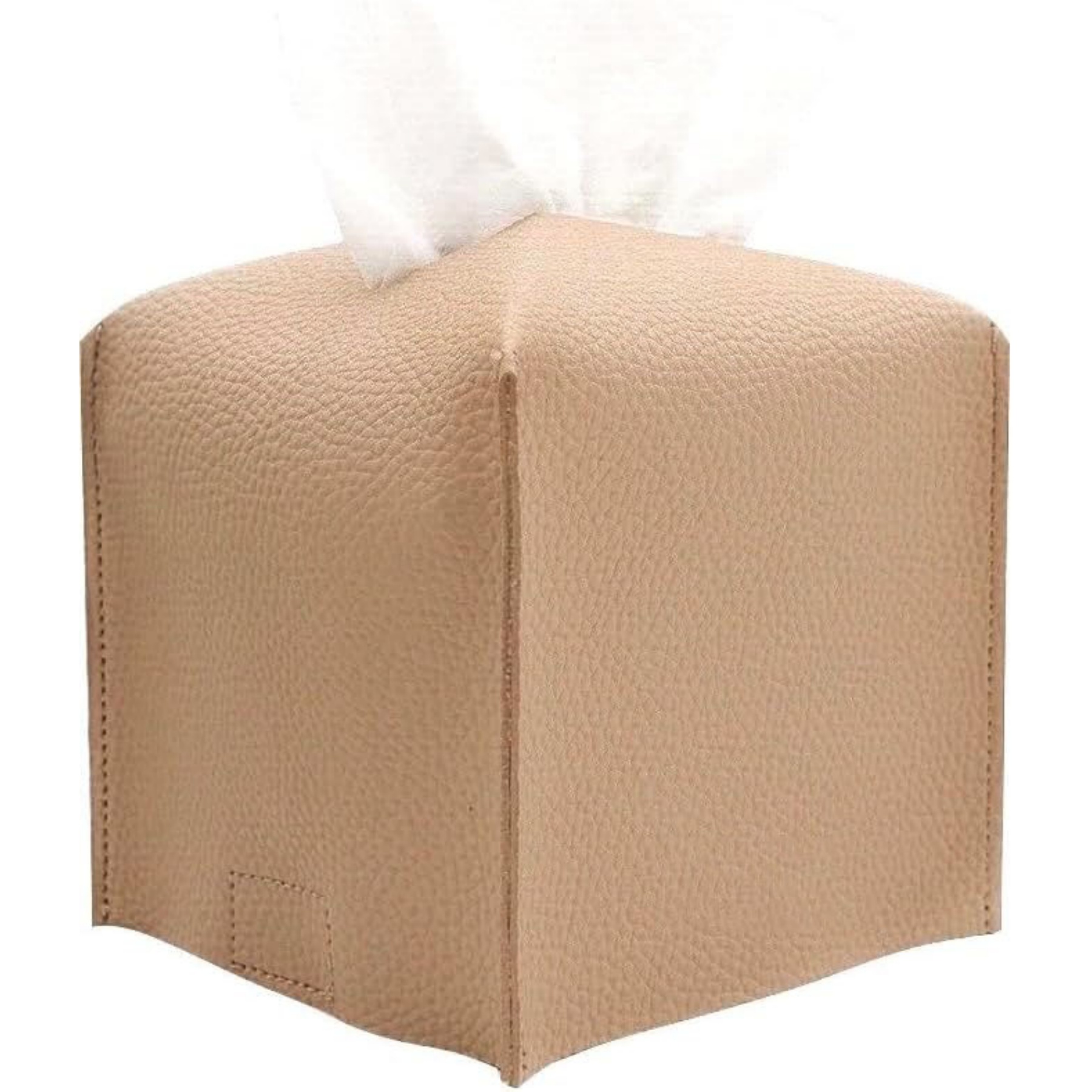Square Leather Tissue Box 11
