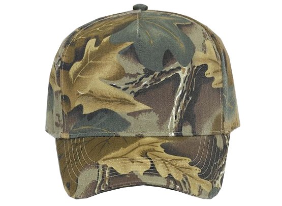 OTTO CAP® Camouflage 5 Panel Mid Profile Baseball Cap 3
