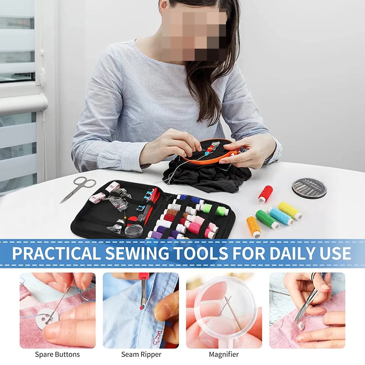 Portable Sewing Kit with Case 4