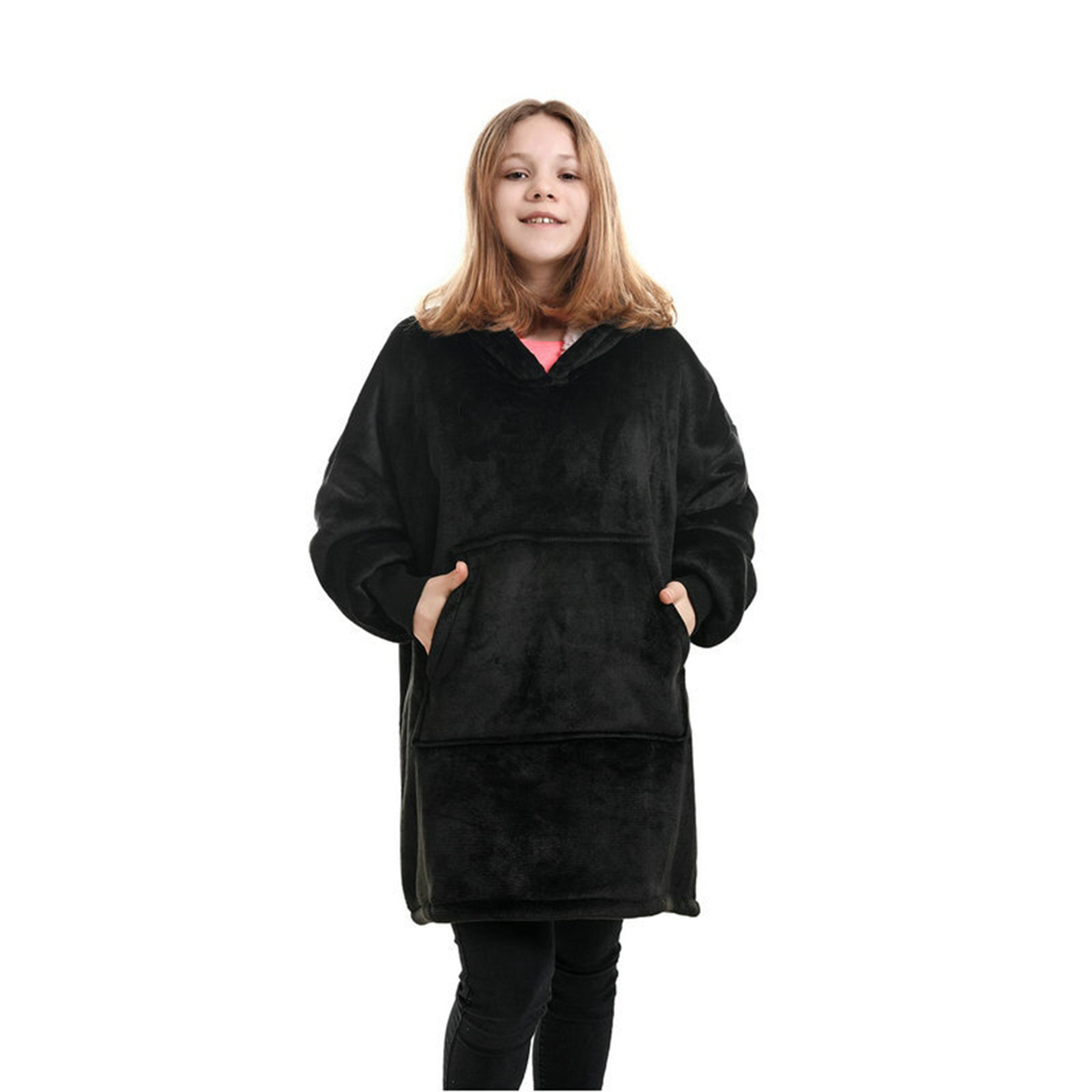 Oversized Wearable Blanket Hoodie, custom hoodie or sweatshirt with logo imprint 4
