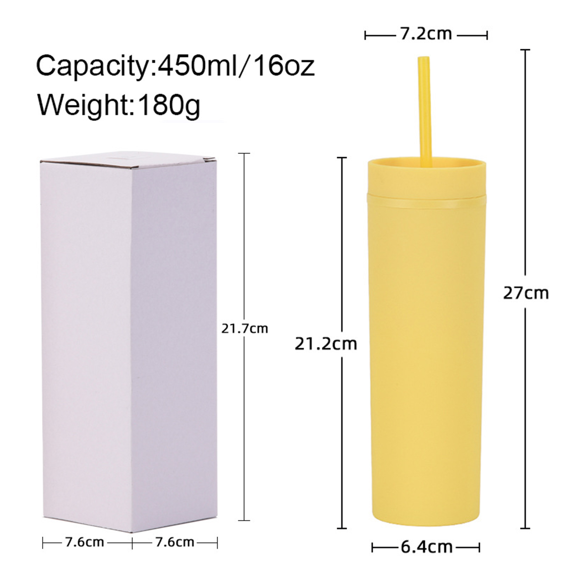 16OZ Skinny Straight Sippy Cup 3