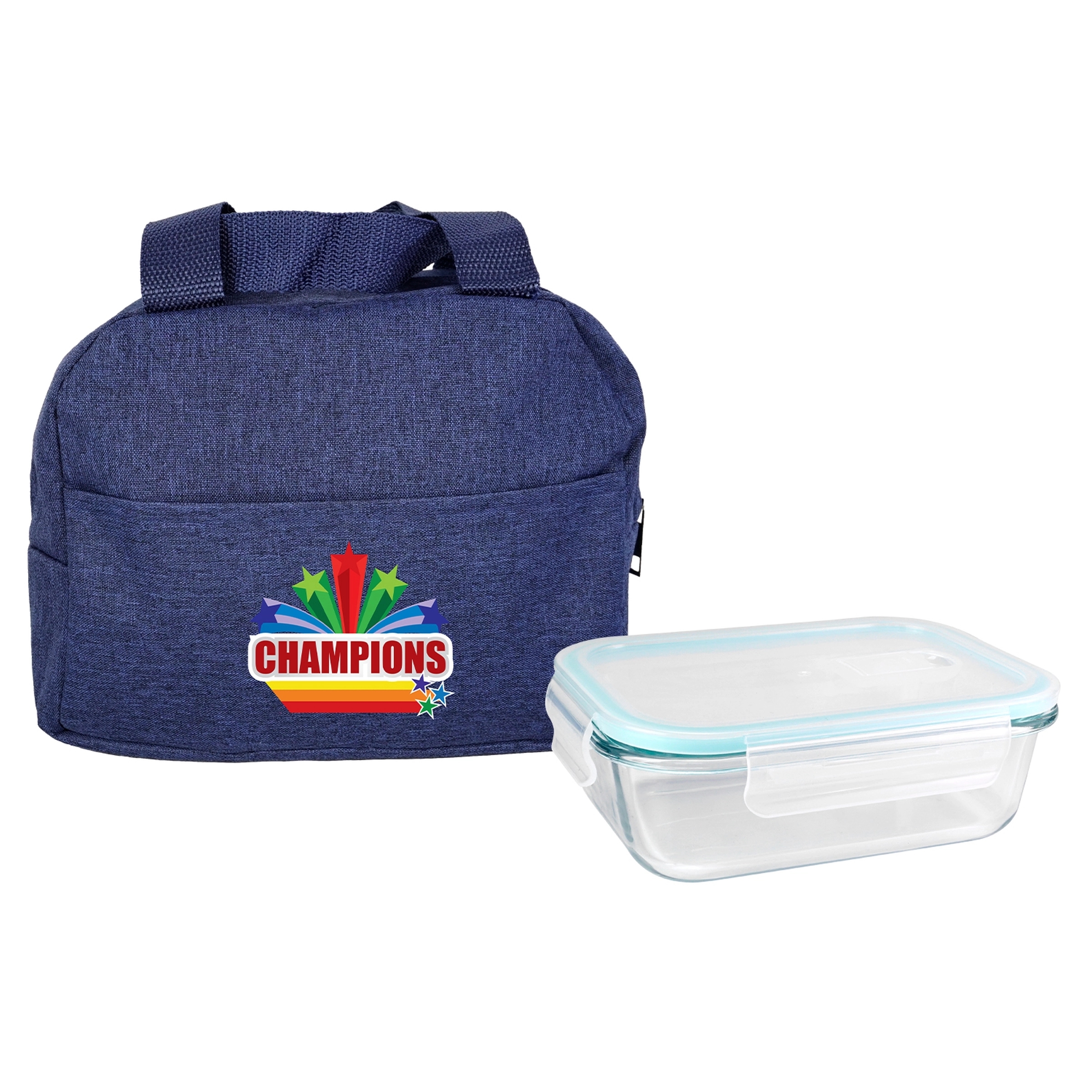 Handy Heathered Glass Lunch Set 6