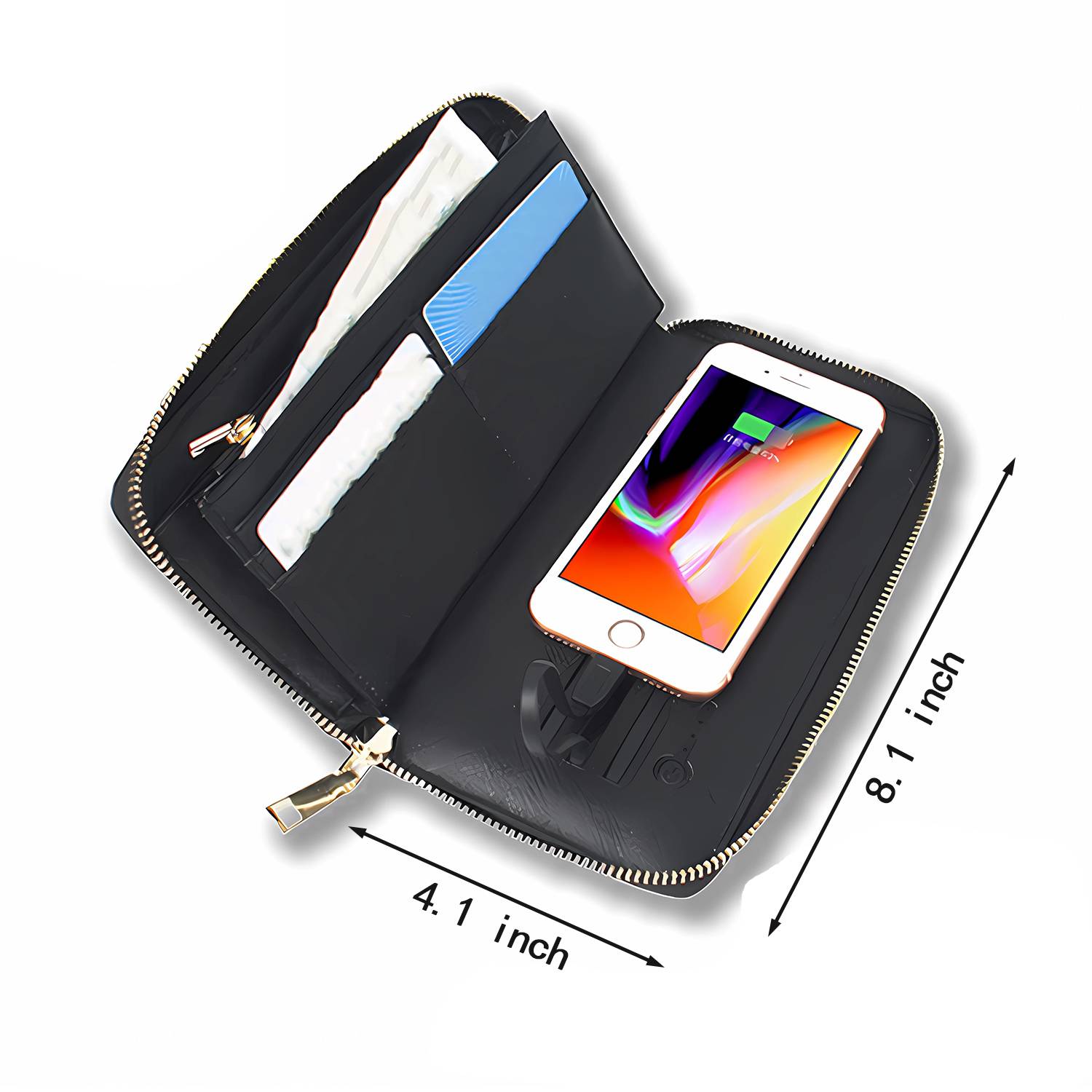 Multifunction Business Wallet W/ Wireless Charging 6