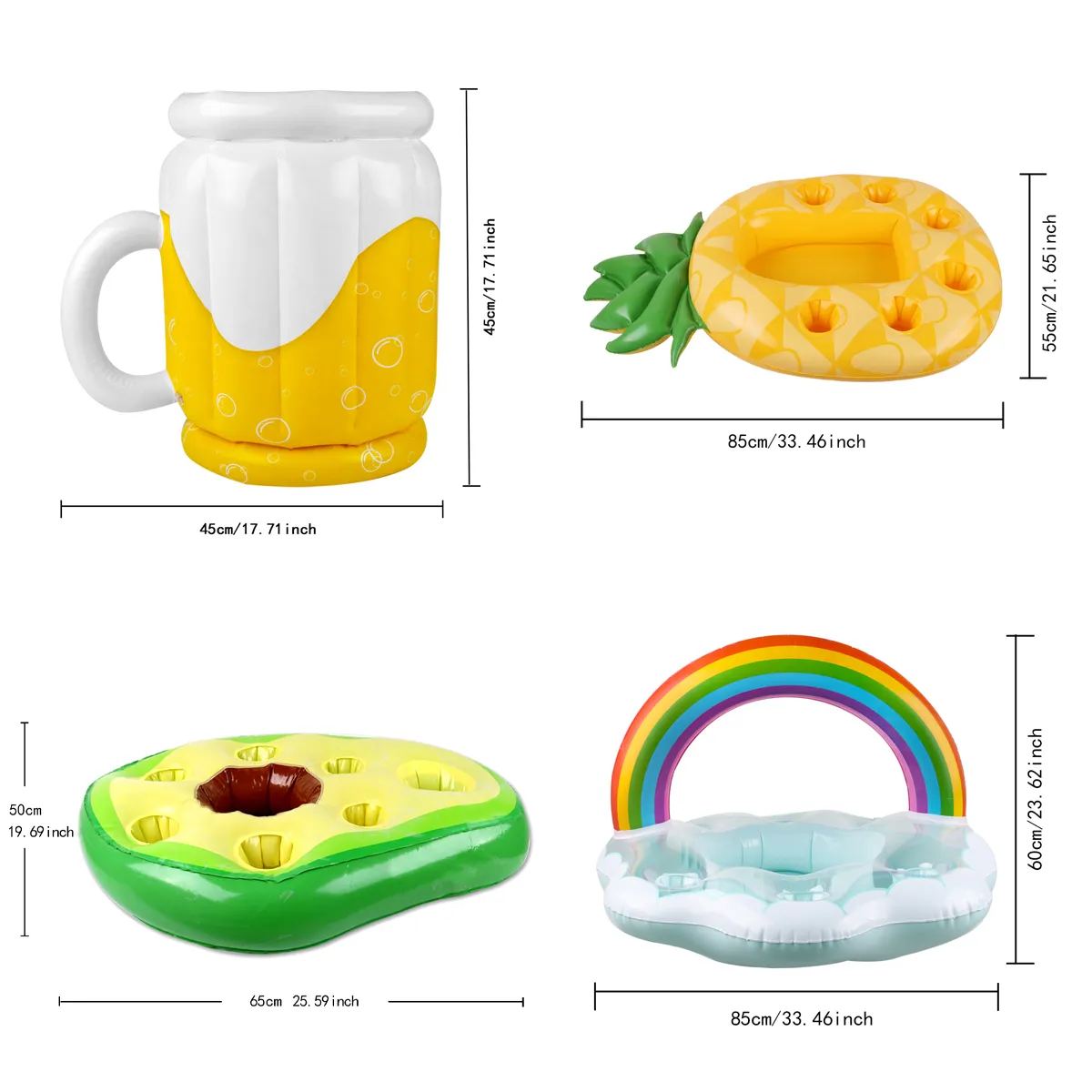 Pools Tub Large Capacity Inflatable Floating Drink Holder 8