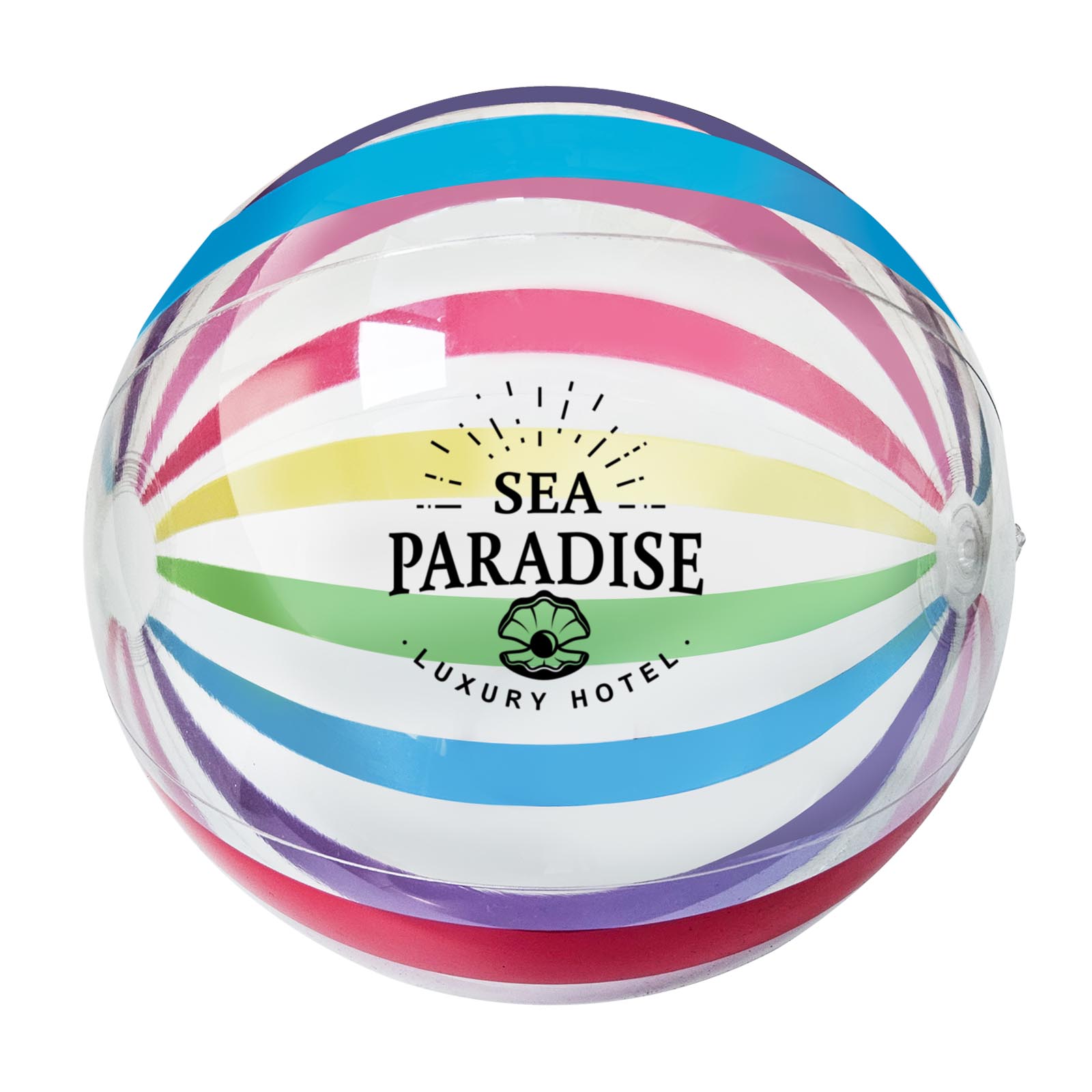 16" Multi-Color Stripe Beach Ball 4