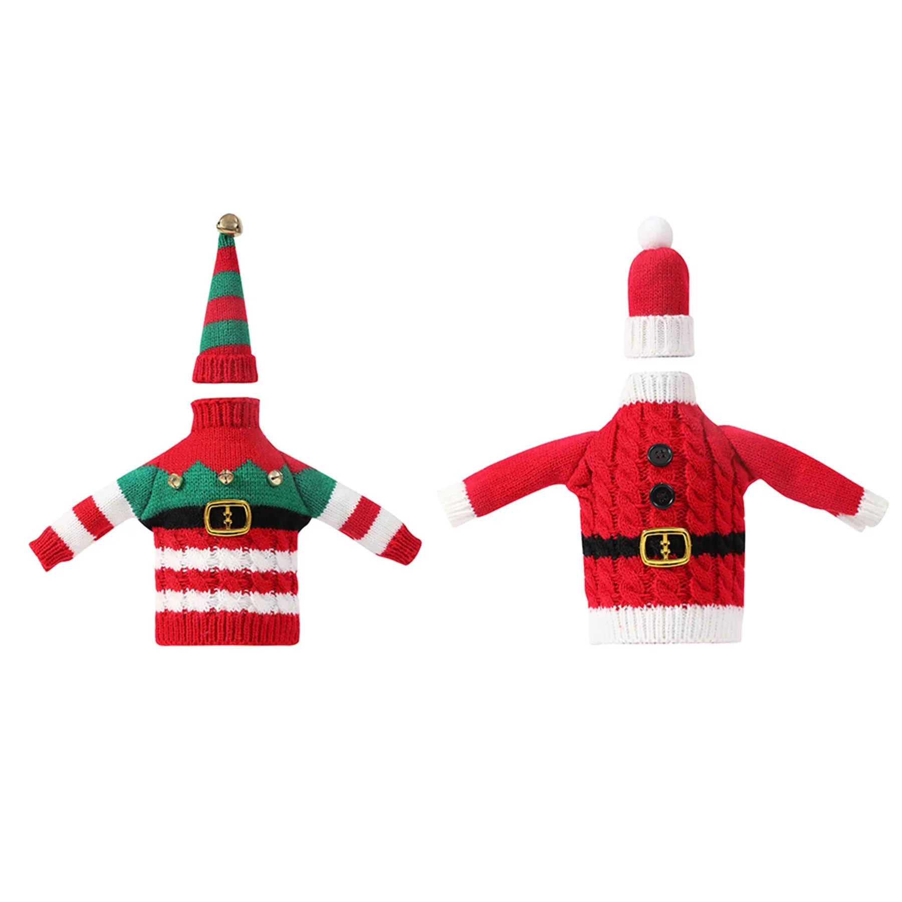 Christmas Wine Bottle Sweater Cover 12