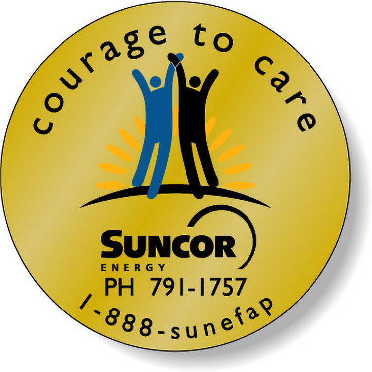 Dull Gold Foil Paper Roll Labels Stock Circle (3.5" Dia.)