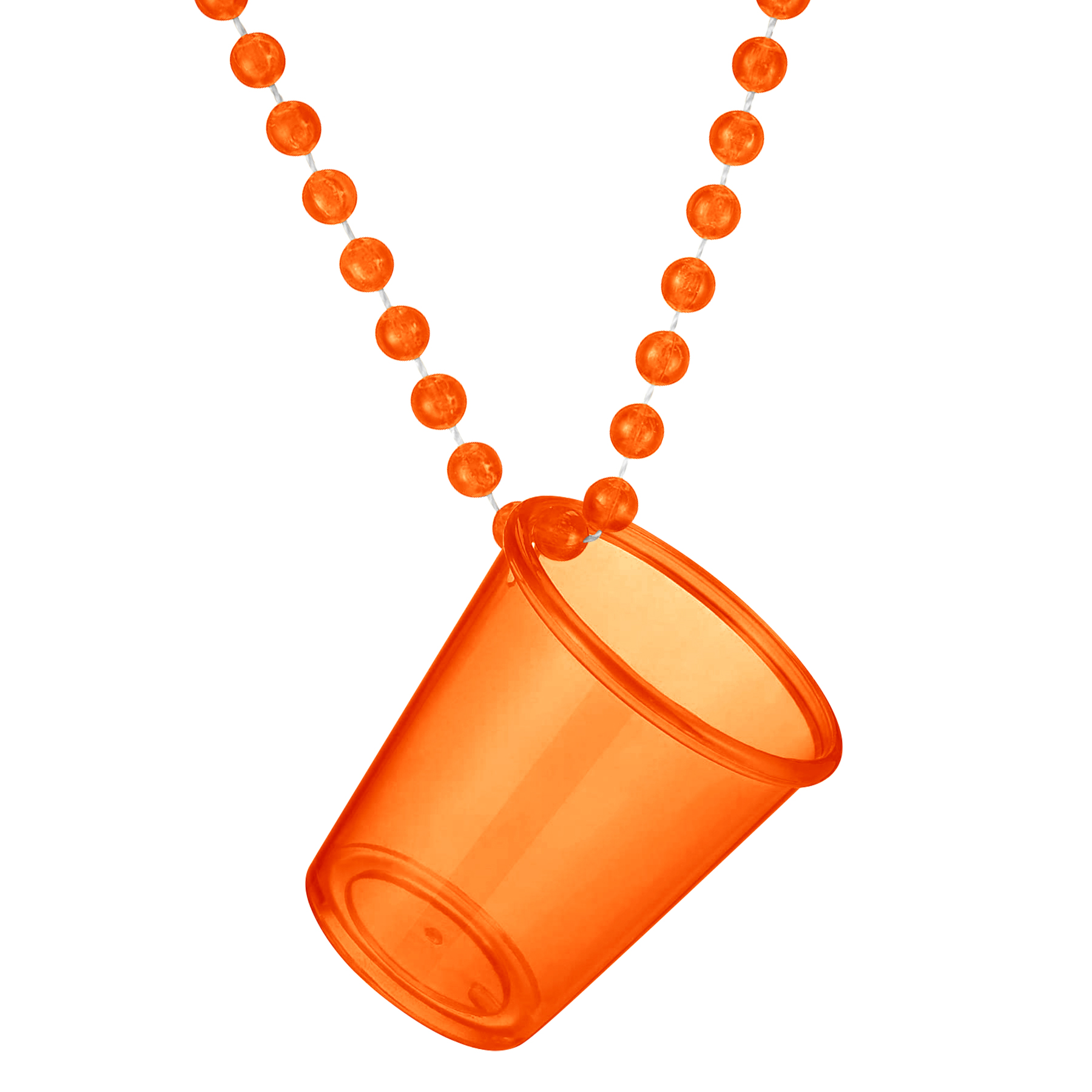 Plastic Shot Glass With Beaded Chain For Parties & Events 12