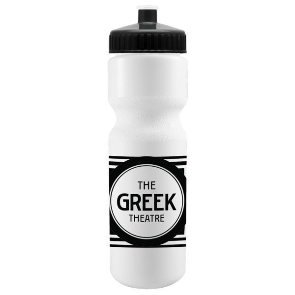 Cyclo-Cross 28oz Bike Bottle - White w/Push-Pull Lid 58