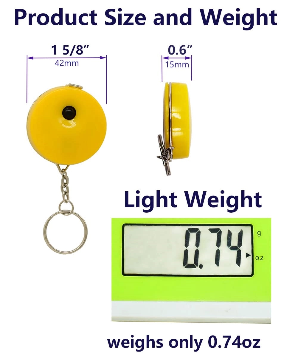 60 Inch Retractable Measuring Tape Keychanin 11