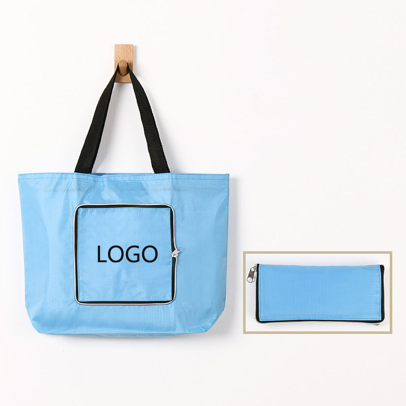 Portable Folding Five-Part Oxford Cloth Reusable Grocery Bags / Handles, custom tote bag with logo imprint 3