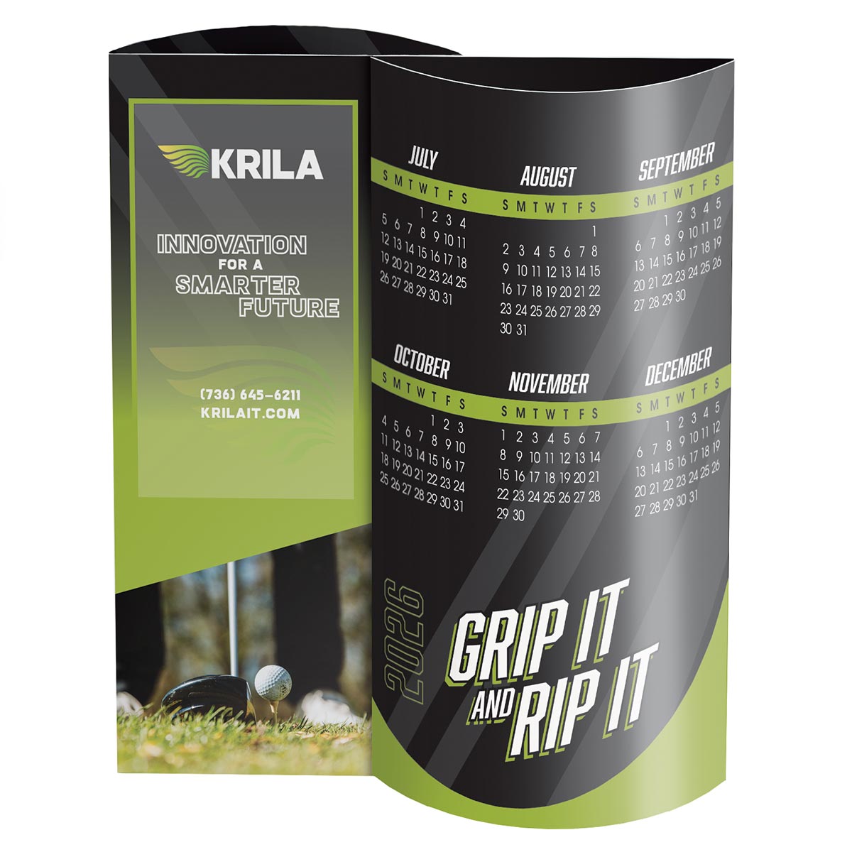 Golf Wave Desk Calendar 2