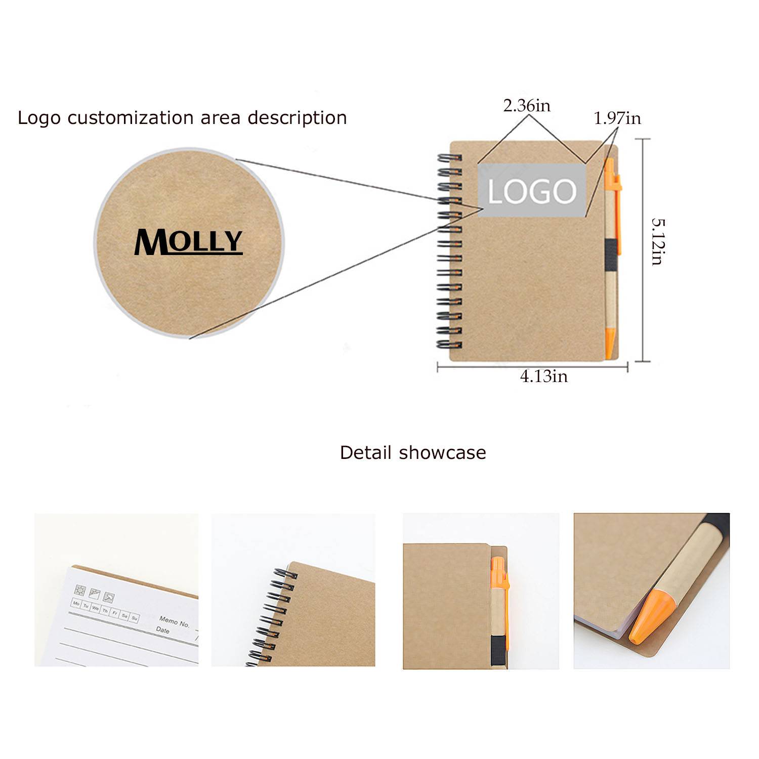 Kraft Paper Spiral Bound Notebook 5
