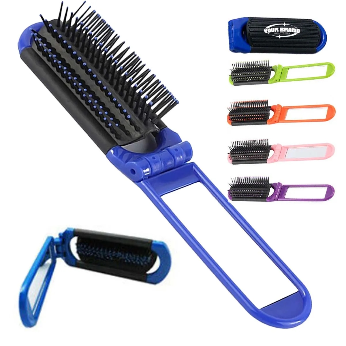 Mini Travel Folding Hairbrush 2