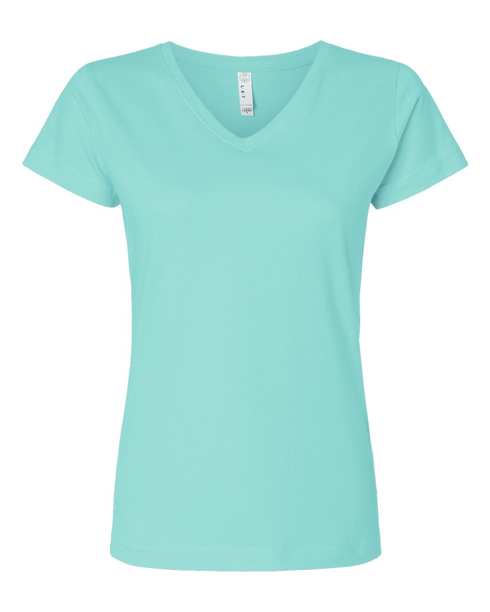 Women's Fine Jersey V-Neck Tee - 3507 85