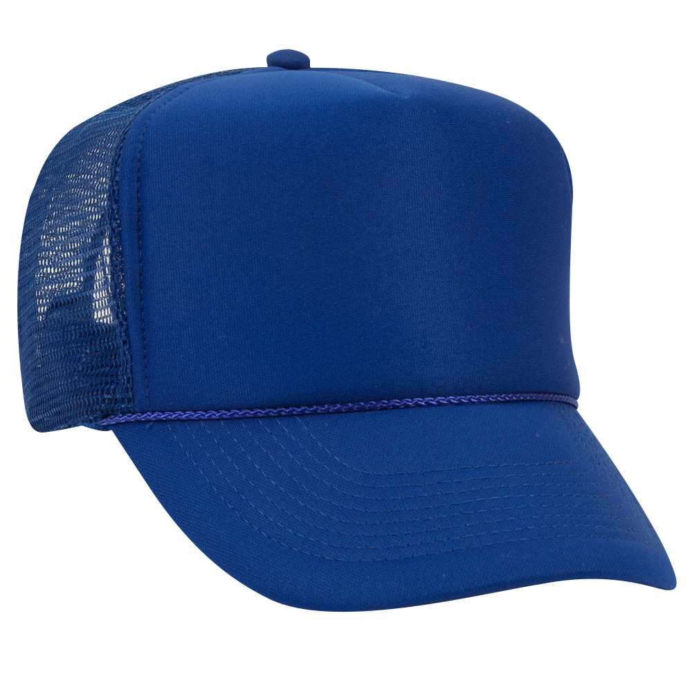 OTTO CAP® 5 Panel High Crown Mesh Back Trucker Hat 1