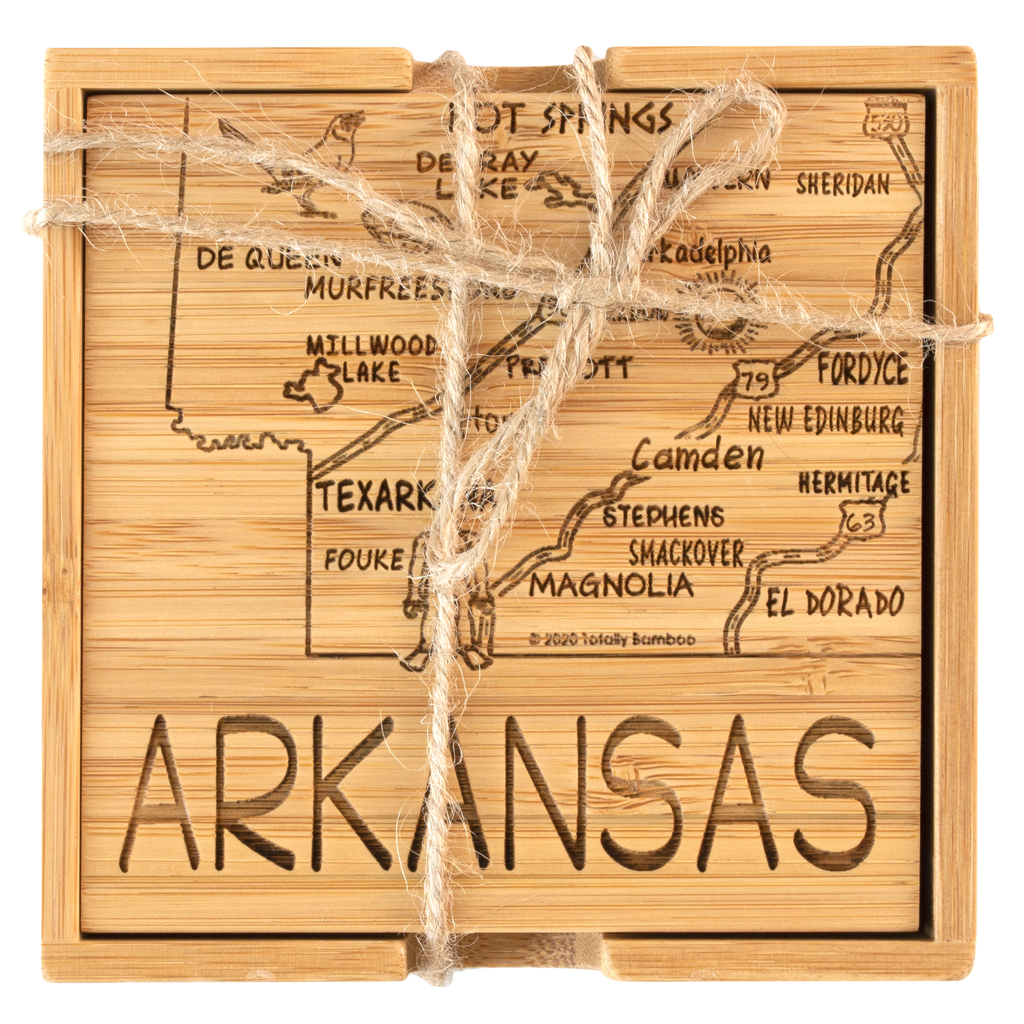 Arkansas Puzzle Coaster Set 9