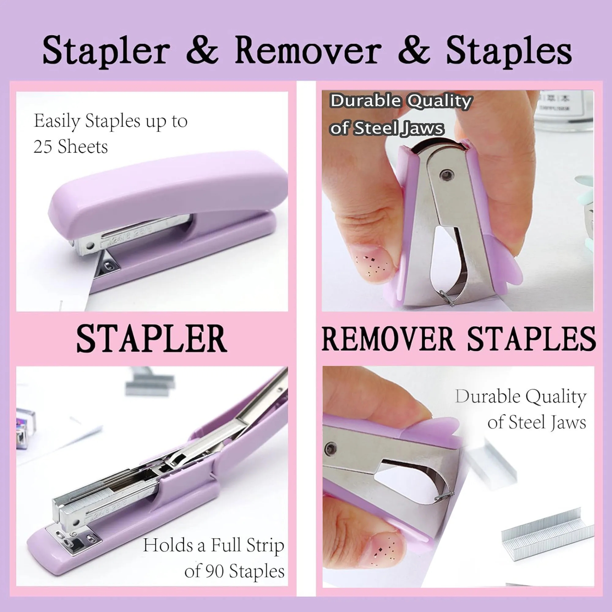 Popular Pastel Color Office Stationery Complete Set 4
