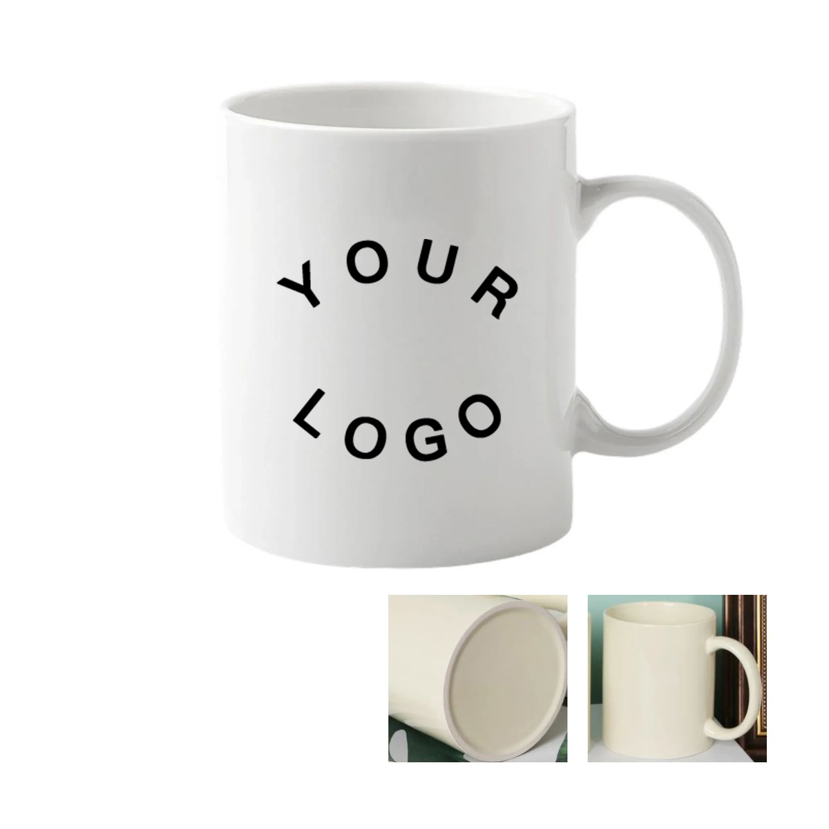 Custom 12oz Ceramic Coffee Mug for Restaurants 2