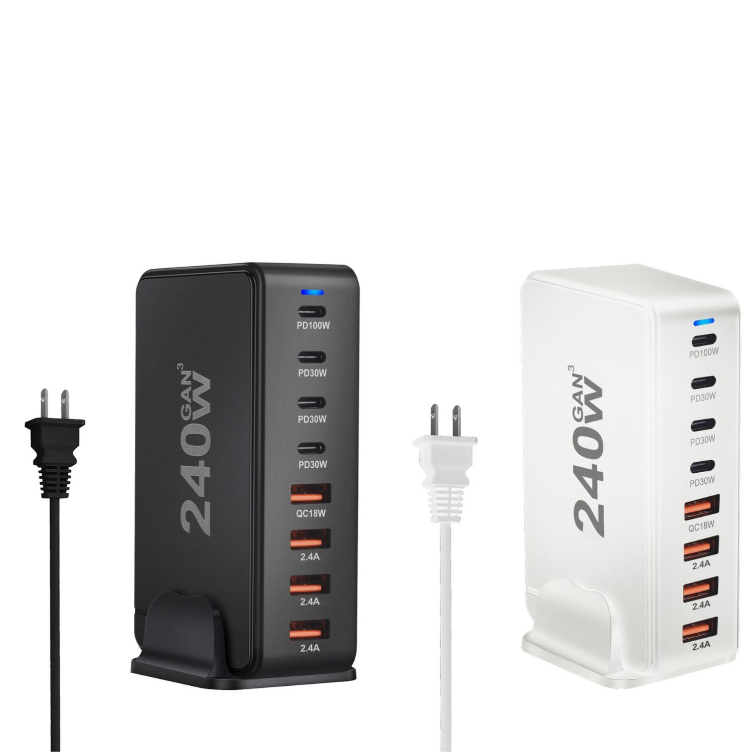 8-Port USB Speed Charge Station - 240 W 4