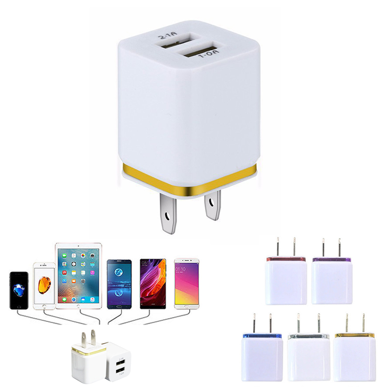 Dual Port USB Charger 2.1A & 1.0A 1