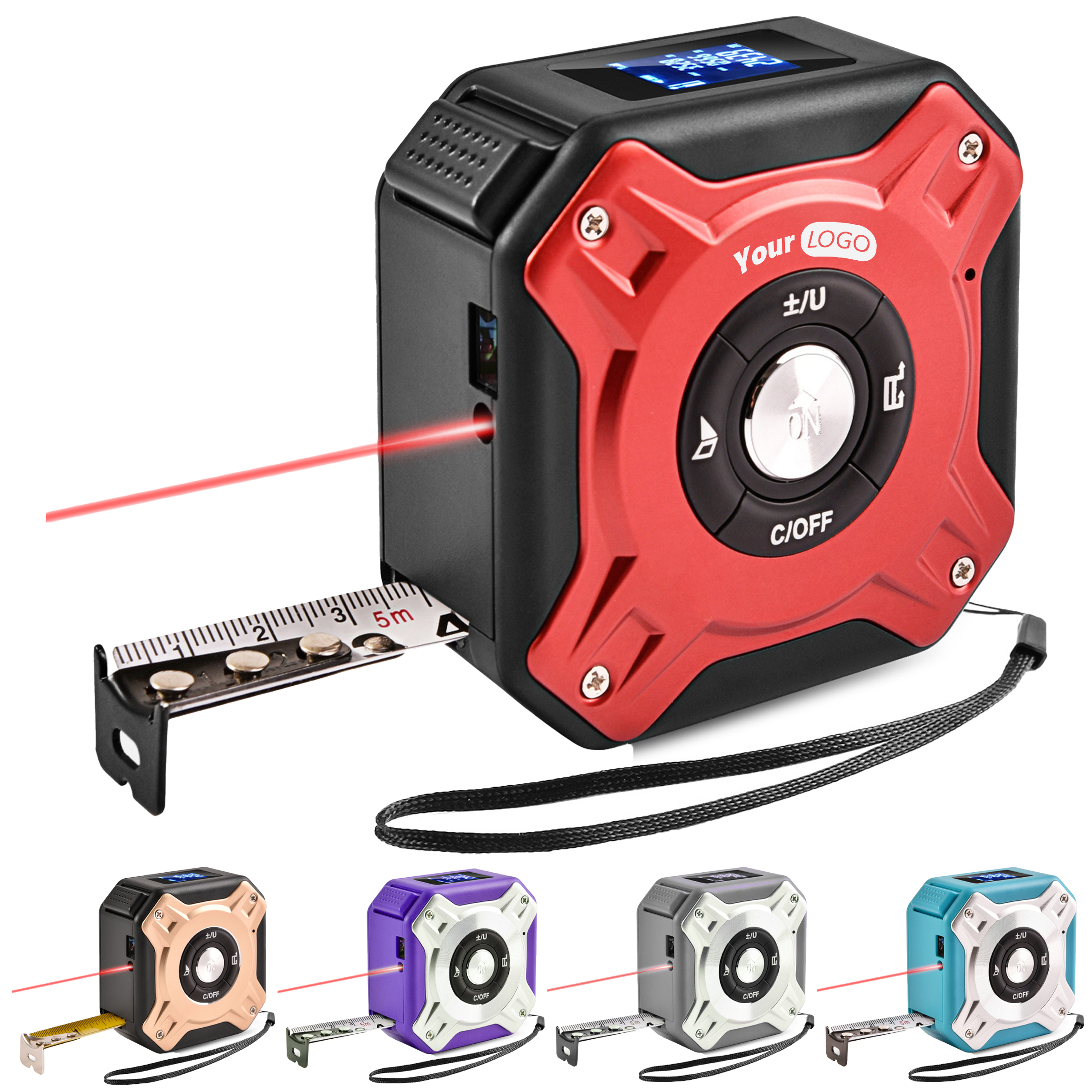 Aluminum Alloy Laser Tape Measure Rangefinder 6