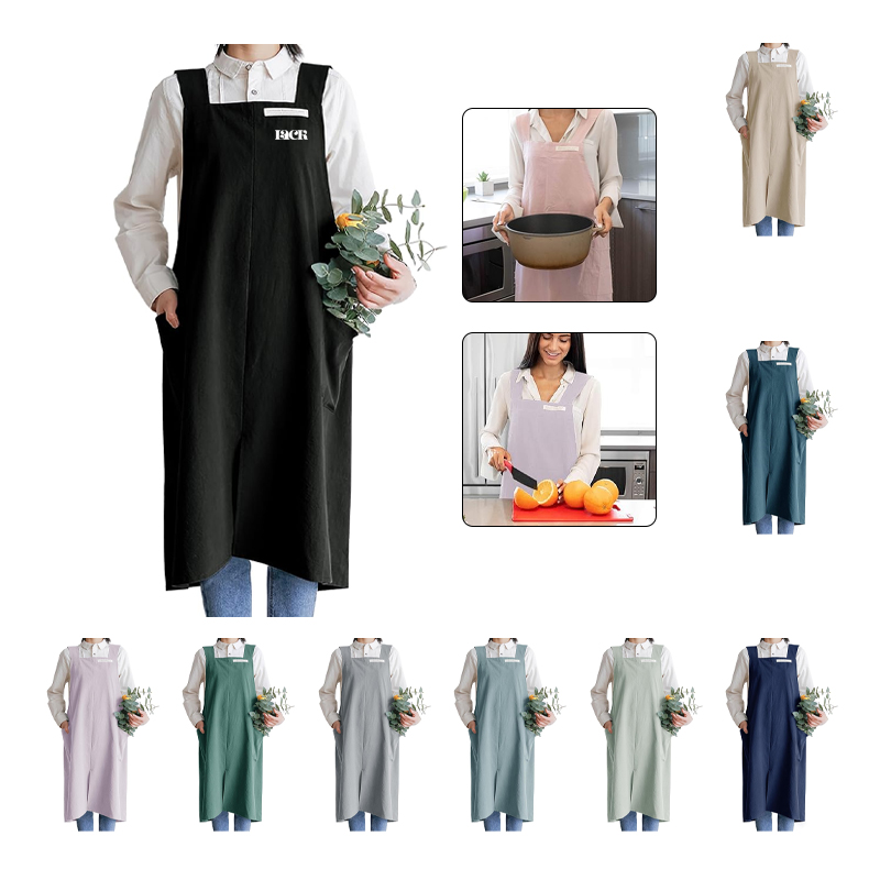 Cross-Back Apron with Pock for Women and Men 2