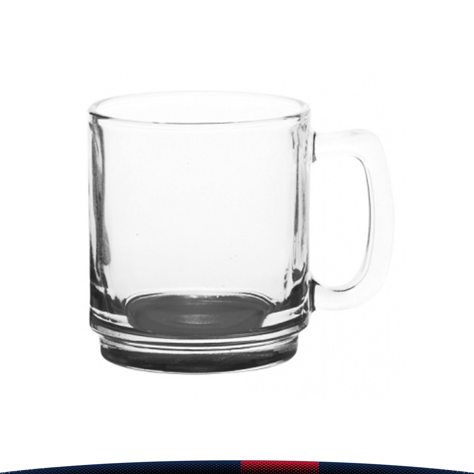 9 oz. Translucent Glass Coffee Mugs 2