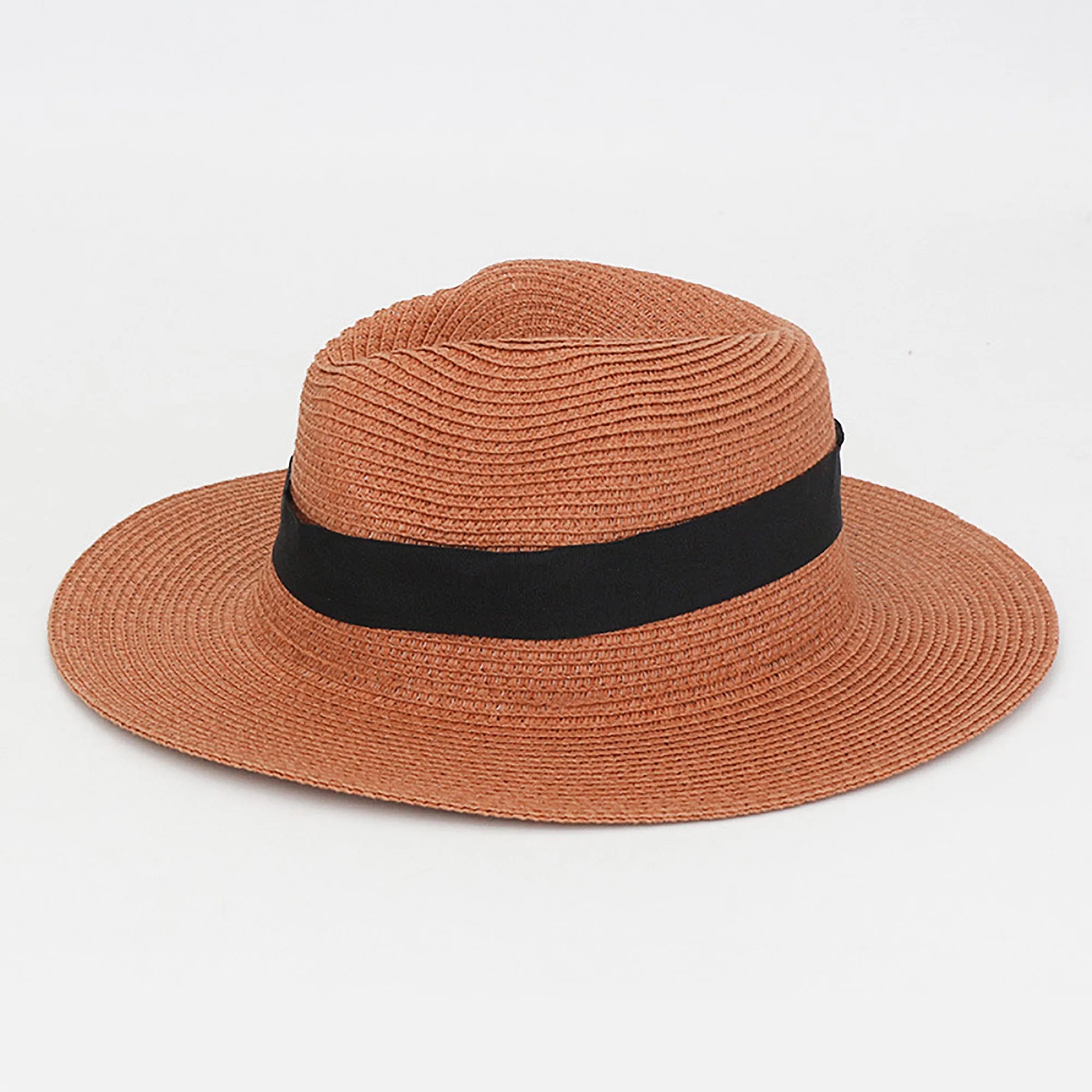 Handwoven Panama Straw Hat with Wide Brim Foldable 11