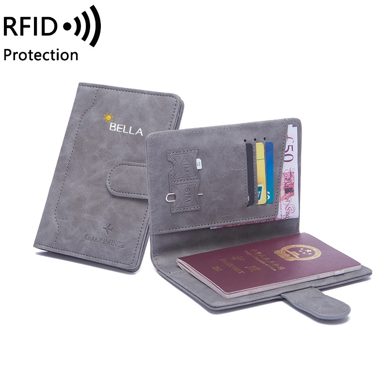 Rfid Blocking Travel Passport Holder Cover Slim Id Card Case 3