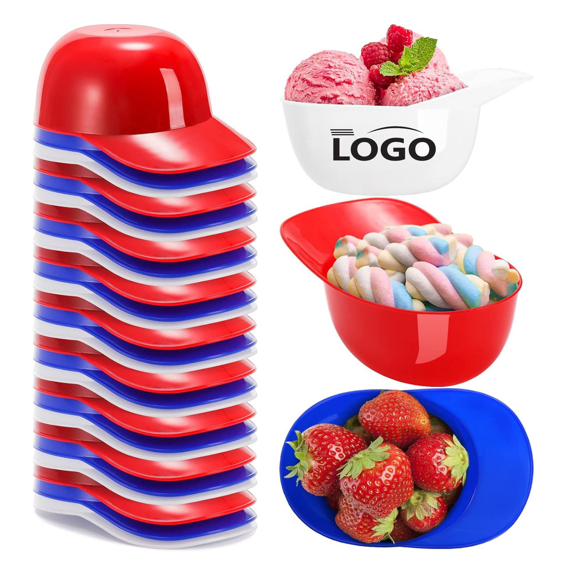 Mini Baseball Helmet Ice Cream Bowl 2