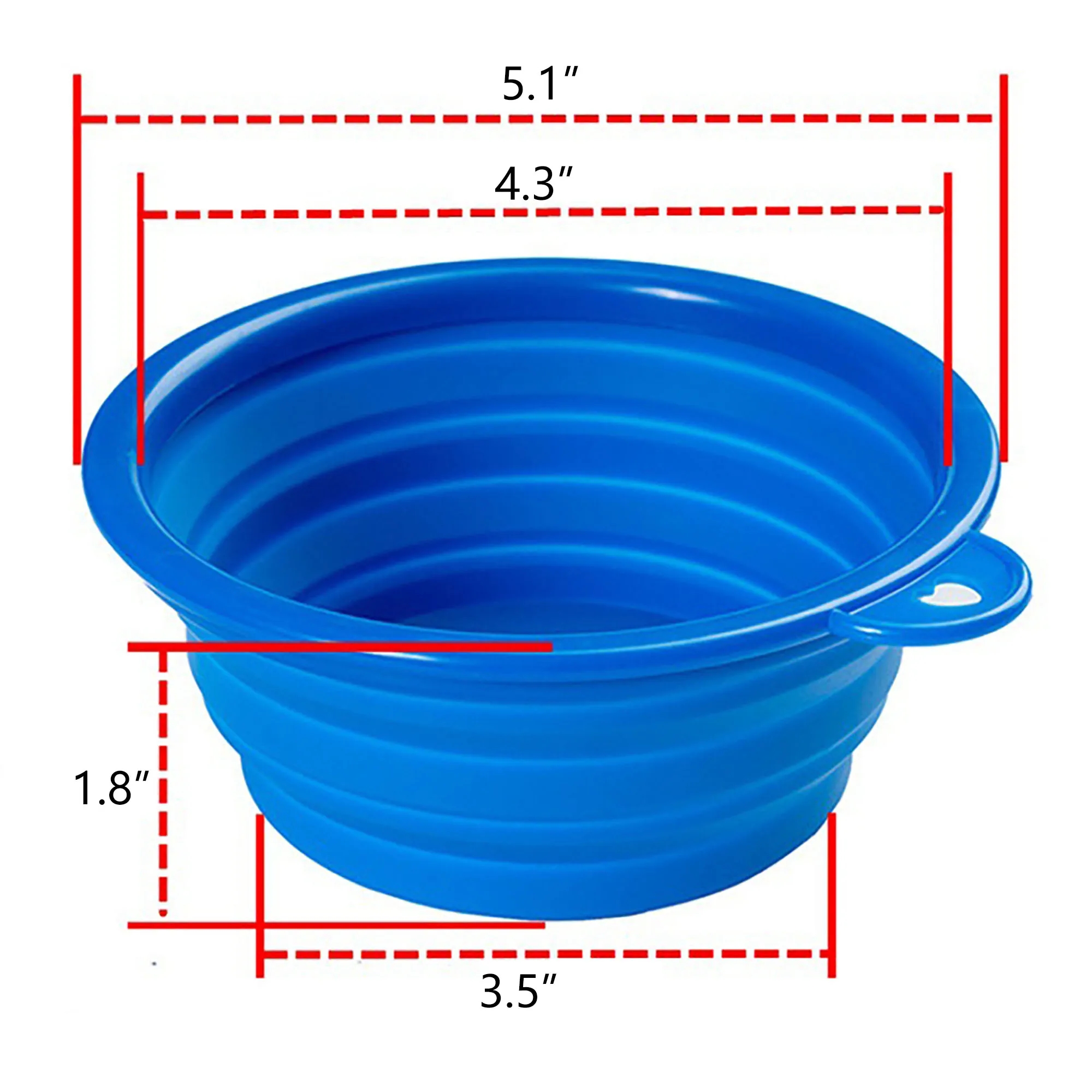 Silicone Folding Pet Bowls with Lids MOQ 30 2