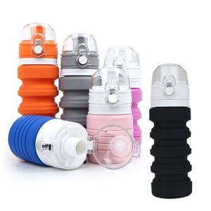 T Shirt Water Bag With Carabiner 500ml 15