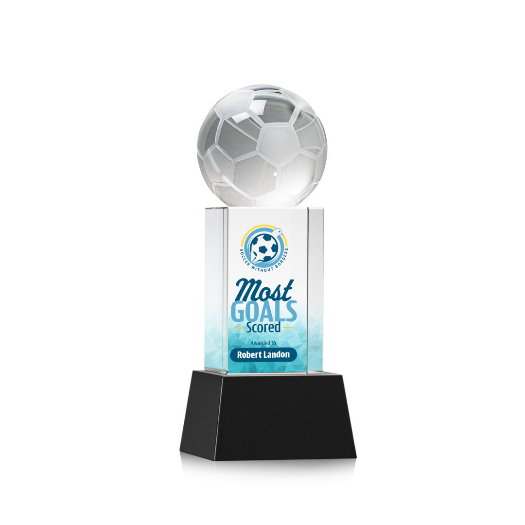 Soccer Ball VividPrint™ Award on Belcroft - Black 12