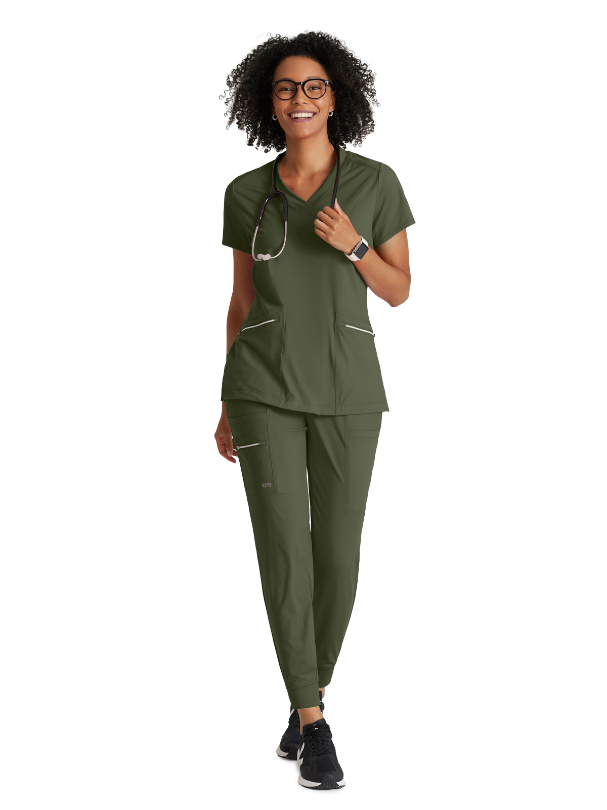 Barco One Performance Knit - Women's Two-Pocket V-Neck Victory Scrub Top 12