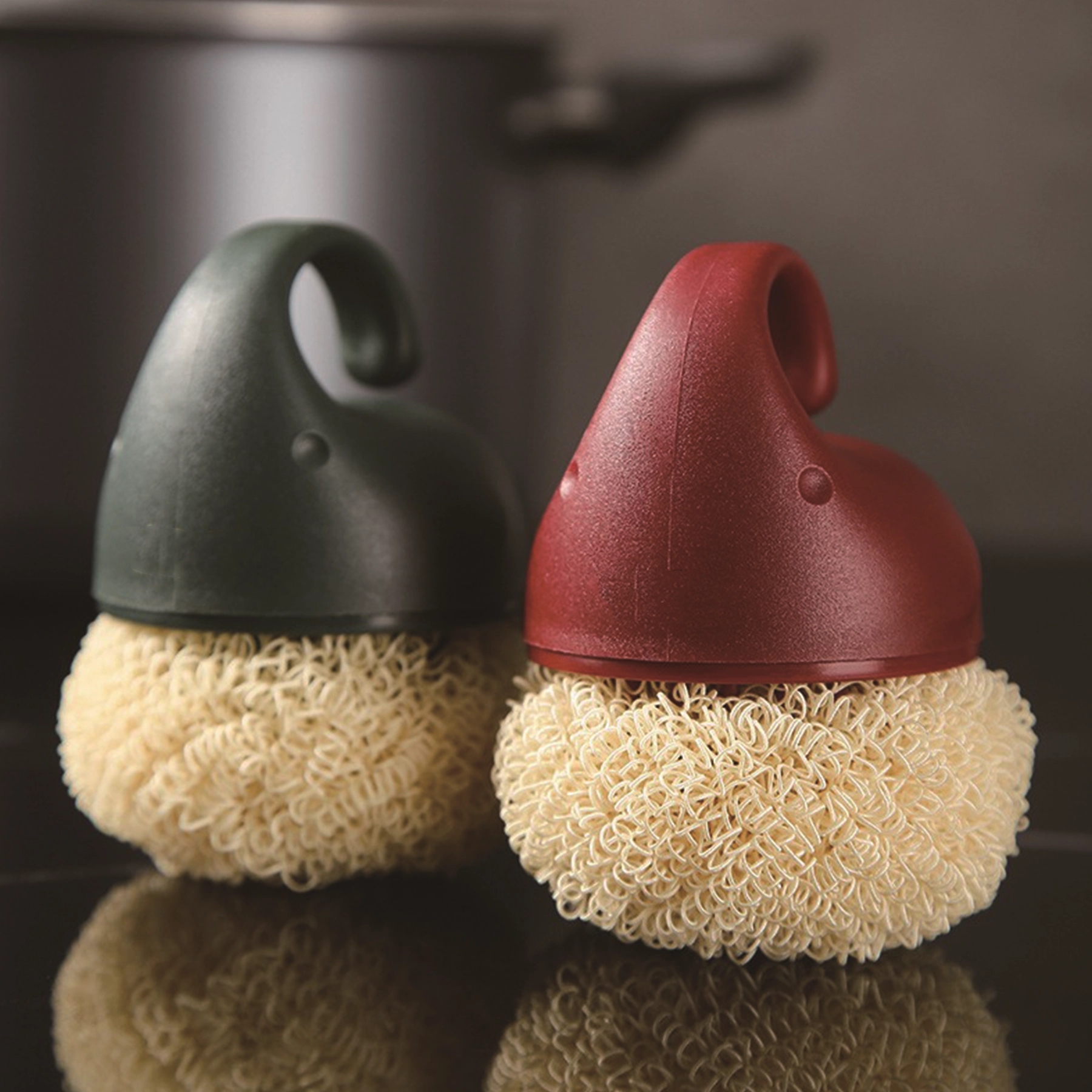 Short Handle Pot Dishwashing Brush 3