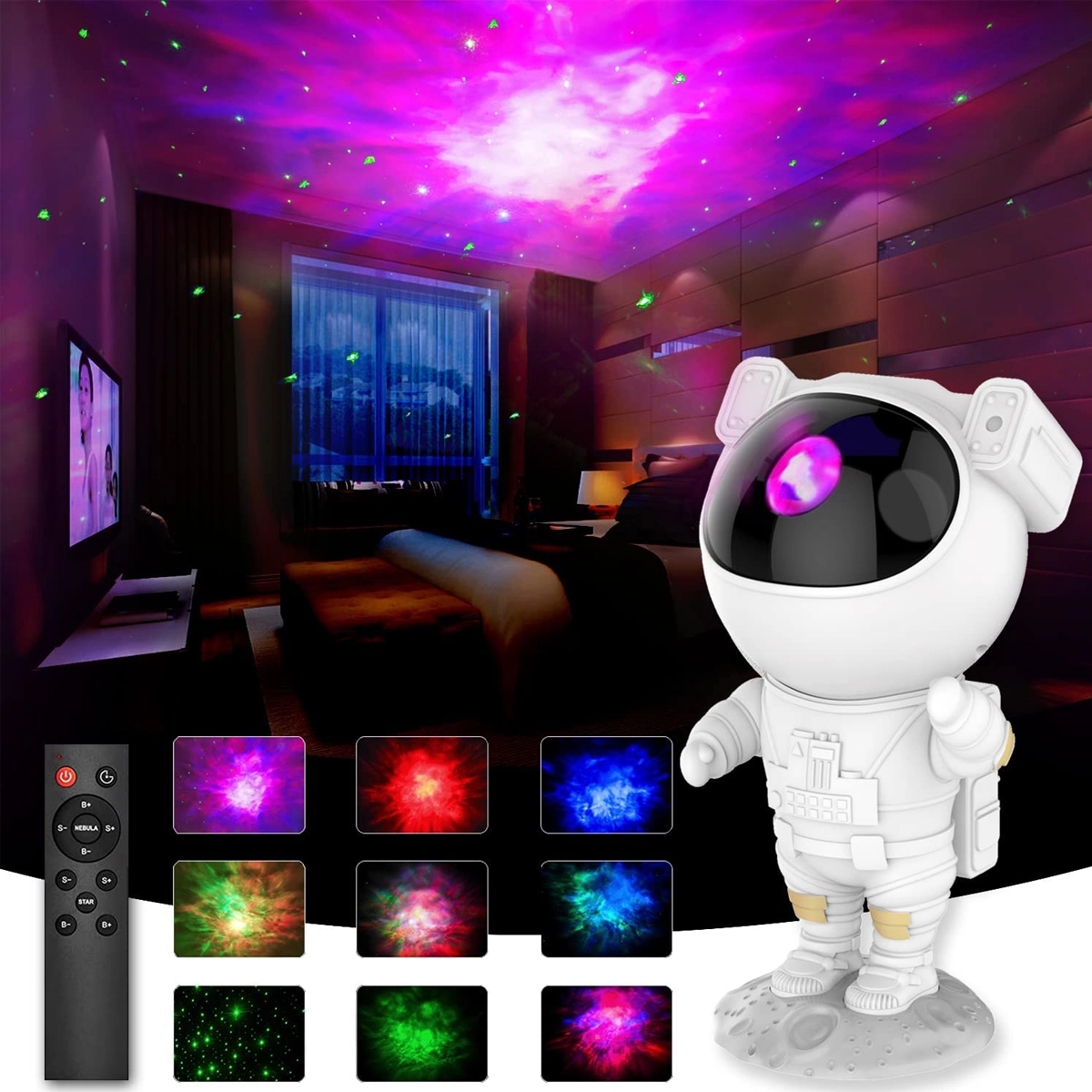 Astronaut Starry Projector Adjustable Galaxy Light 1