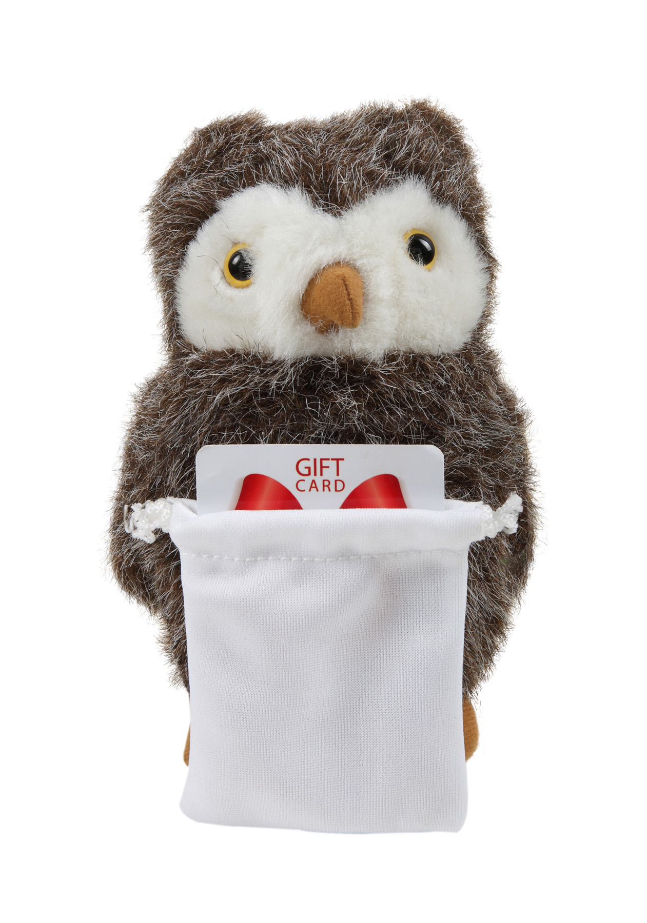soft plush Owl with gift card sack 2